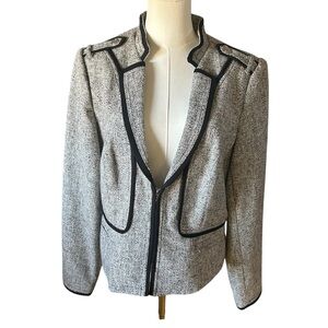 White House Black Market Gray and Black Blazer